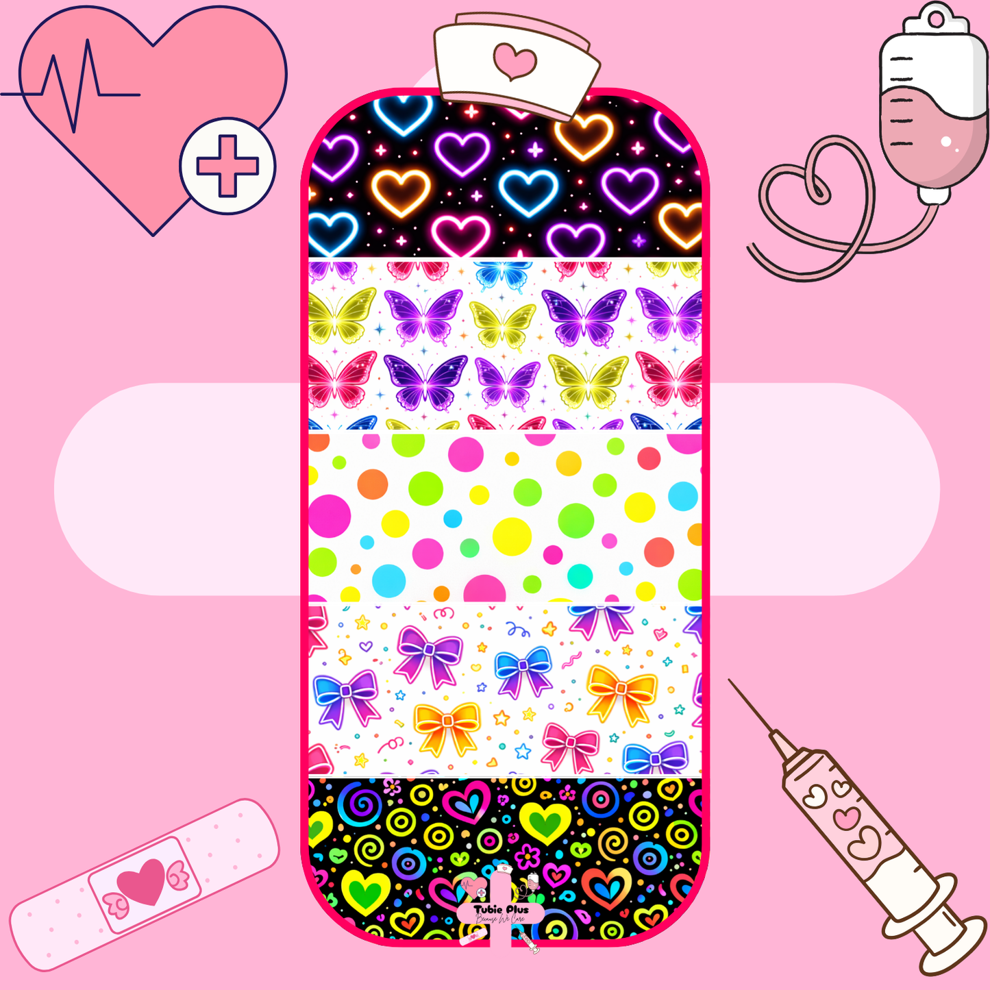 Bright Mix Large Tubie Tape