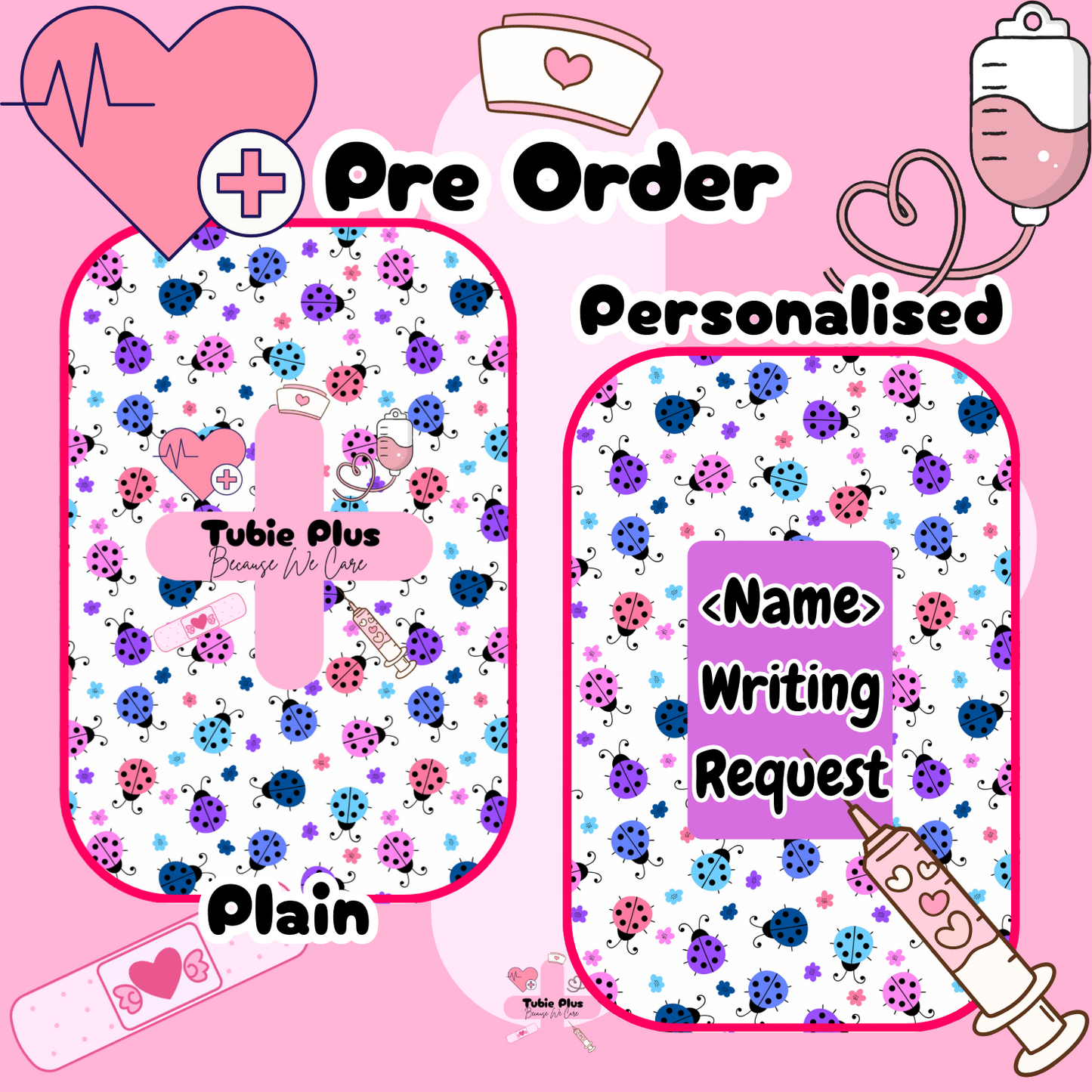 Pink & Purple Lady Bug Notebook