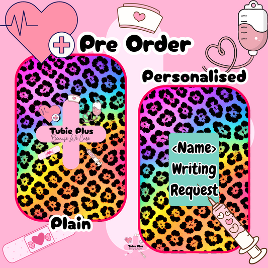 Airbrush Neon Leopard Print Notebook