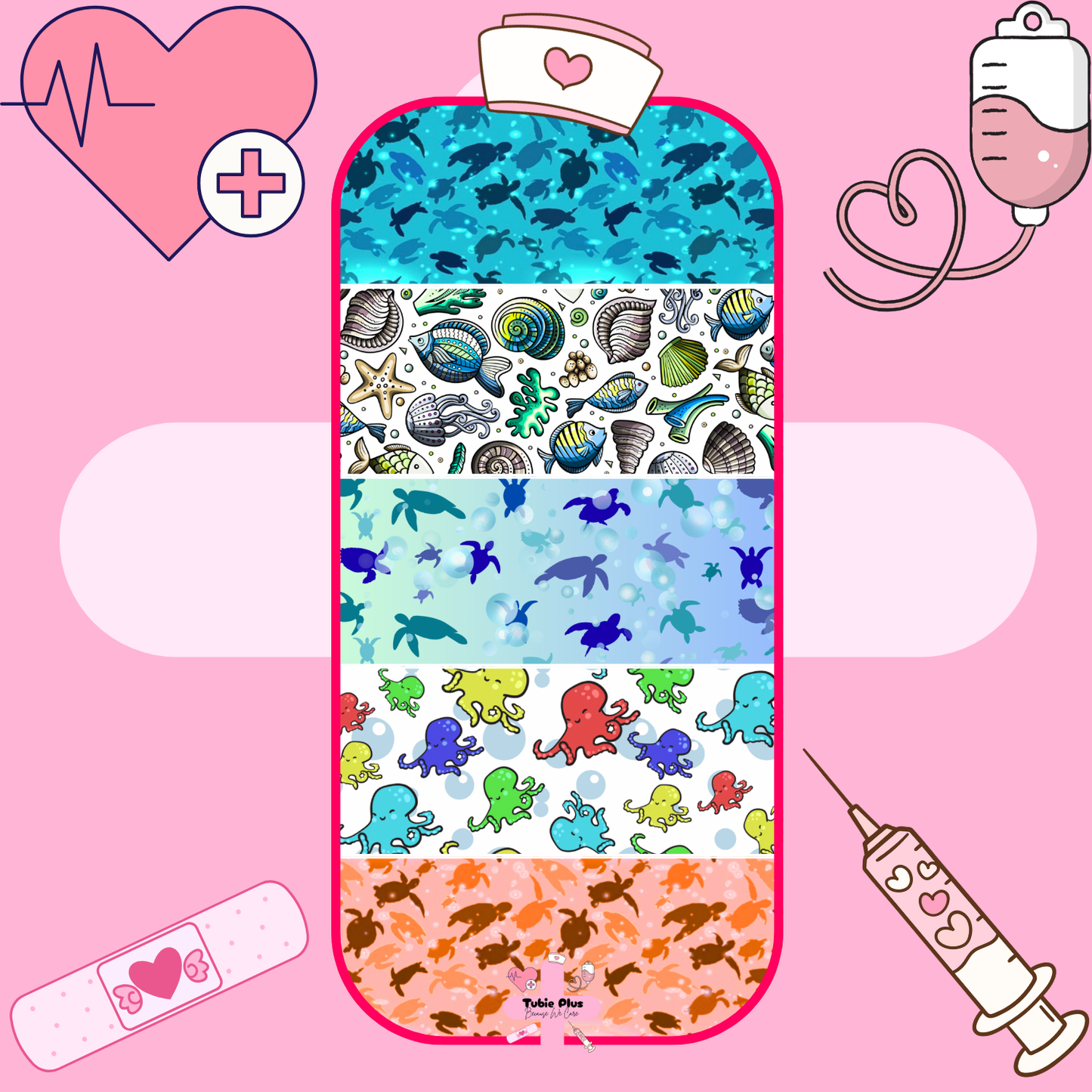 Sealife Mix Large Tubie Tape