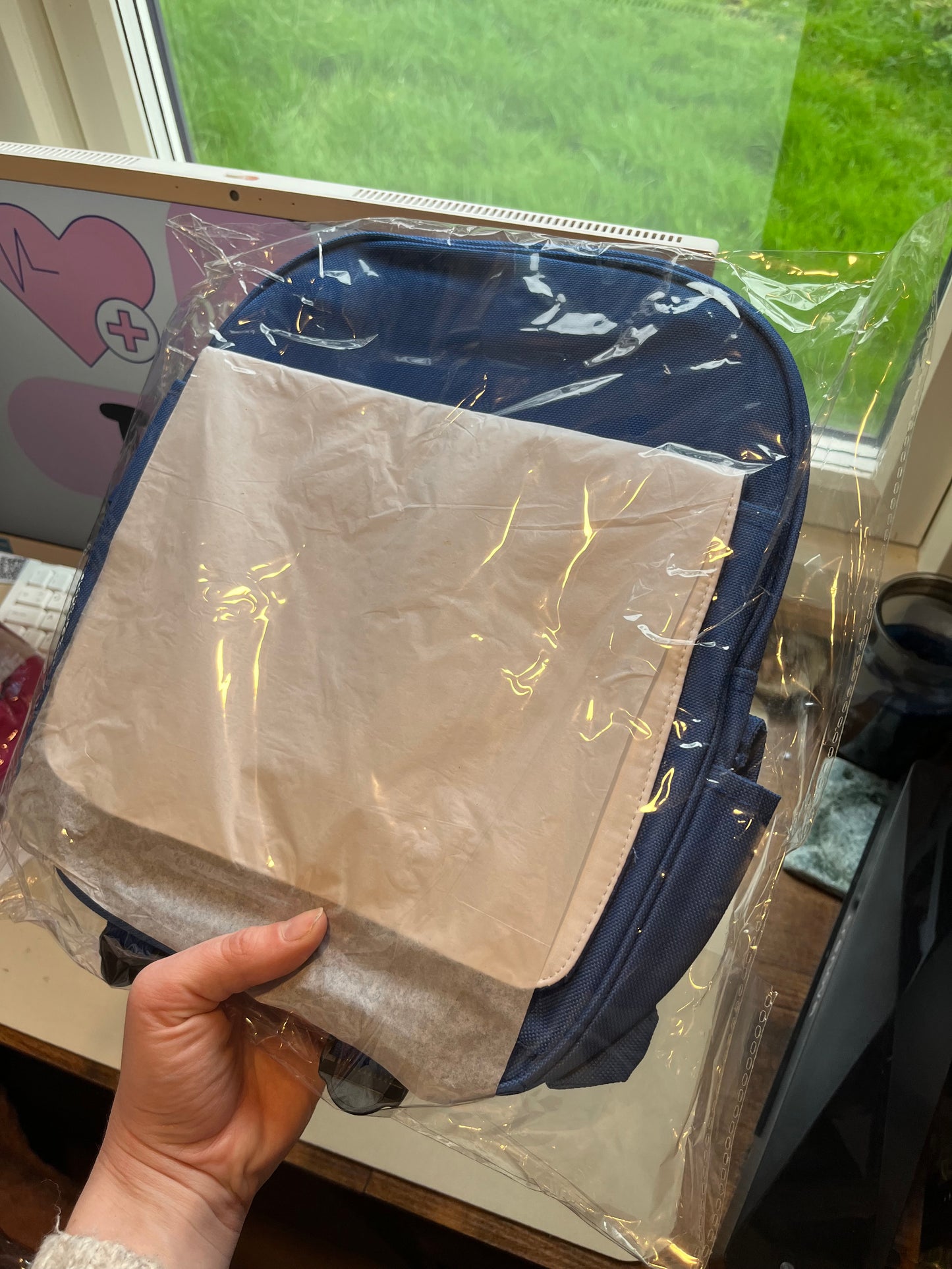 Personalised 500ml Blue Tubie Backpack, Tubie Backpack, Adapted Backpack