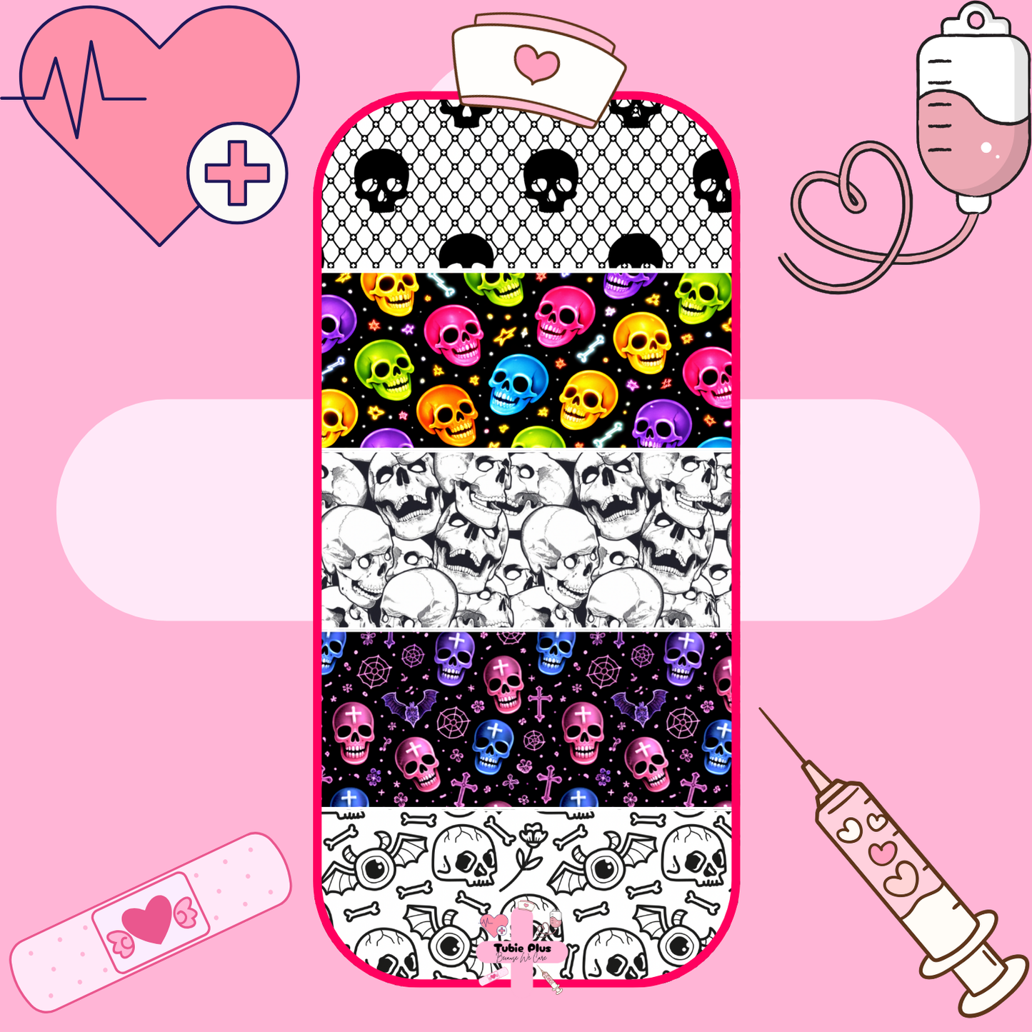 Skull Mix Large Tubie Tape