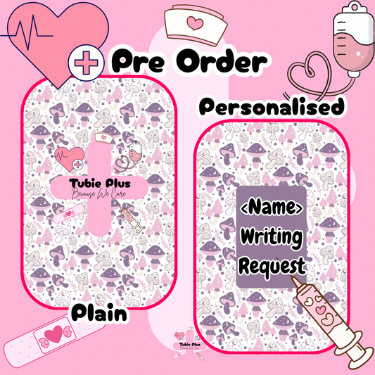 Pastel Pink & Purple Boho Mushroom Meadow Notebook