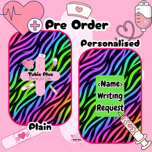 Airbrush Neon Zebra Print Notebook