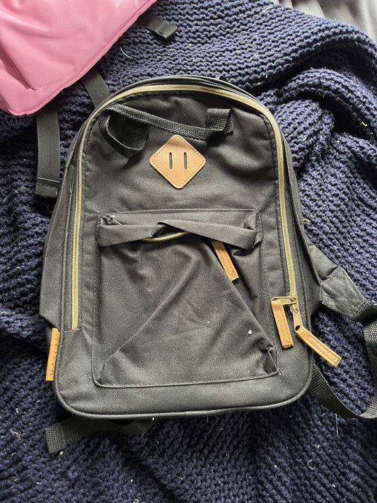 Black 500ml Tube Backpack, Tubie Backpack, Adapted Backpack