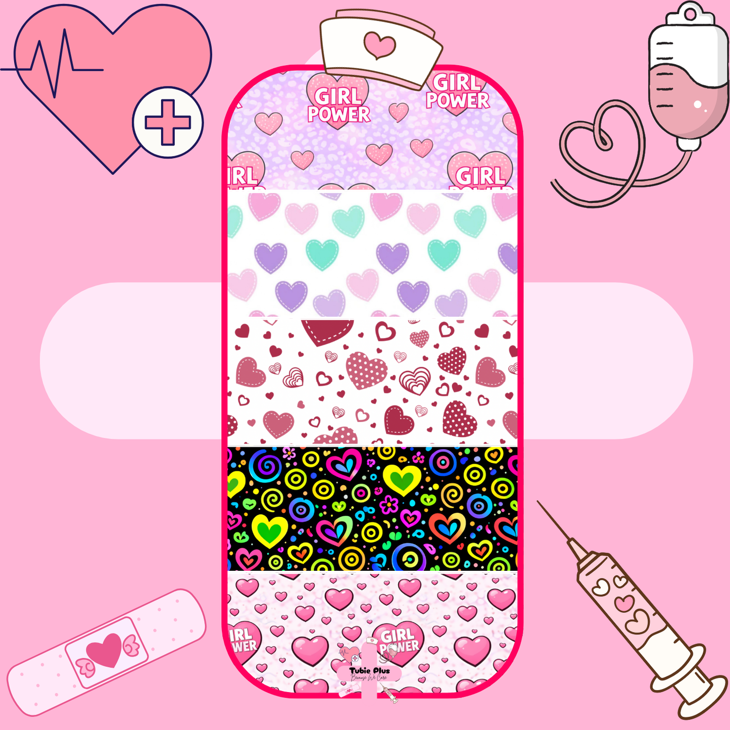 Heart Mix Large Tubie Tape