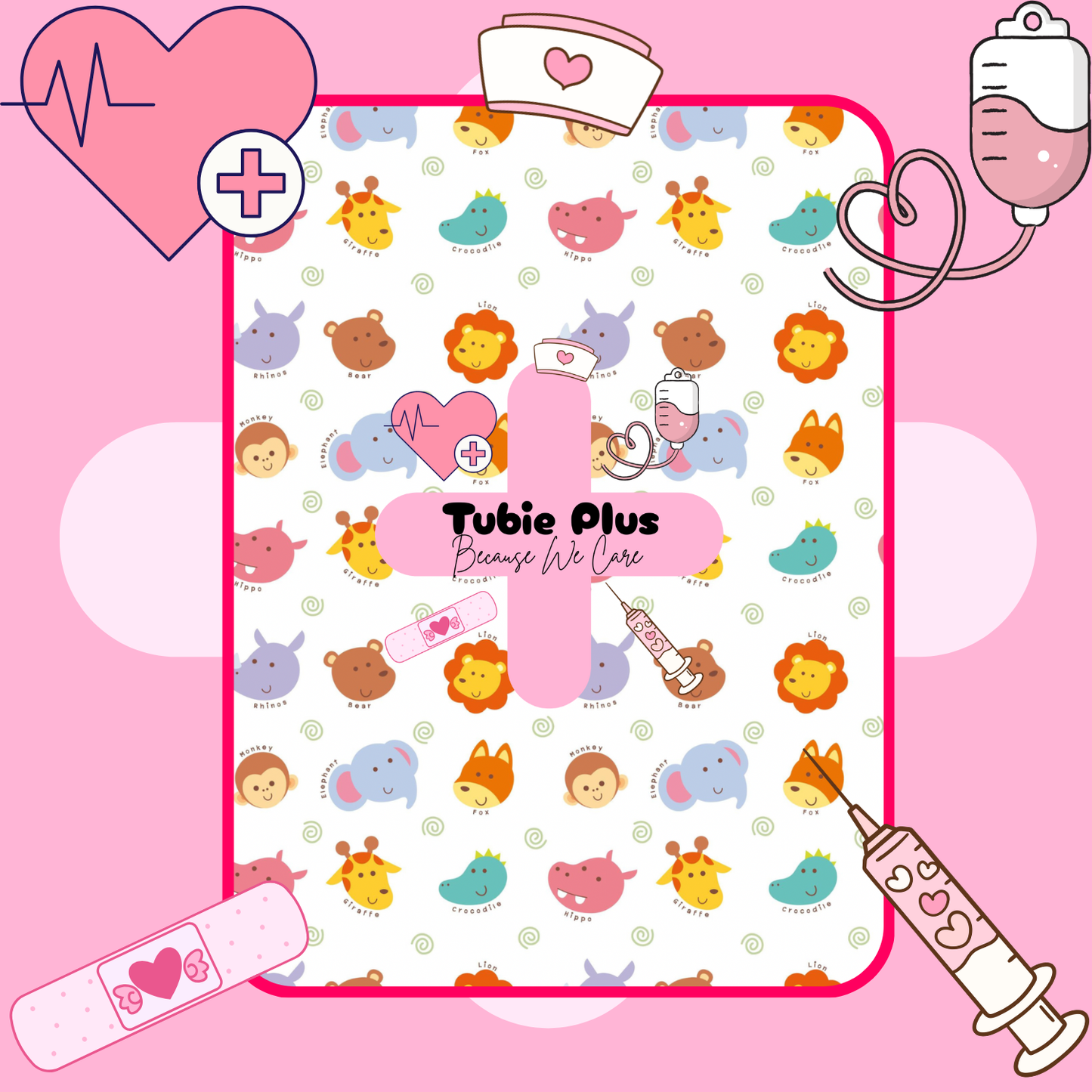 Animal Faces 2 in 1 Syringe Roll & Med Mat