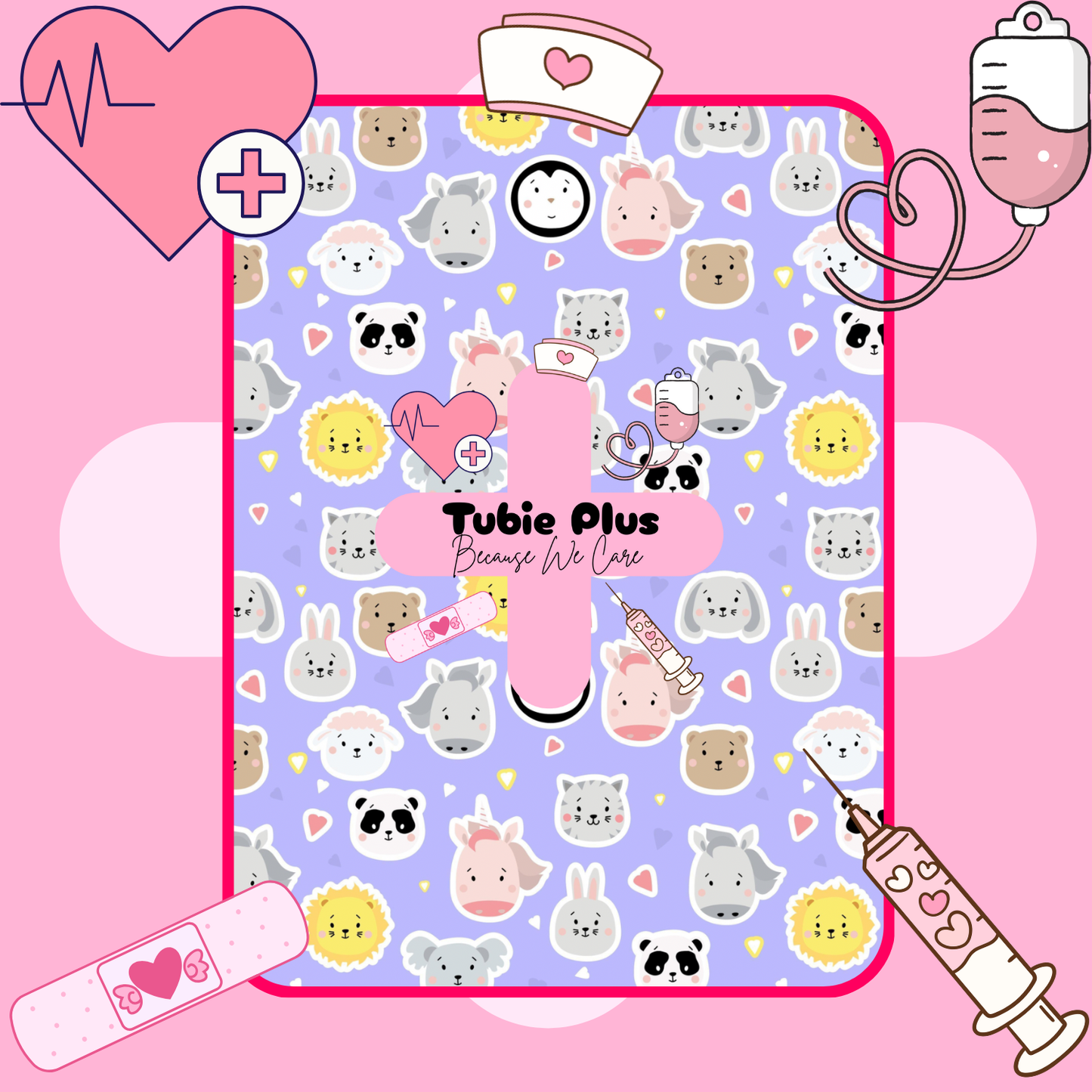 Animal Faces 2 in 1 Syringe Roll & Med Mat