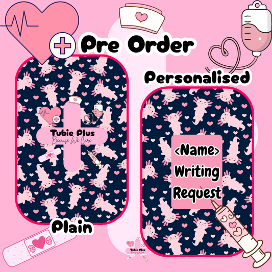 Navy Axolotl Notebook