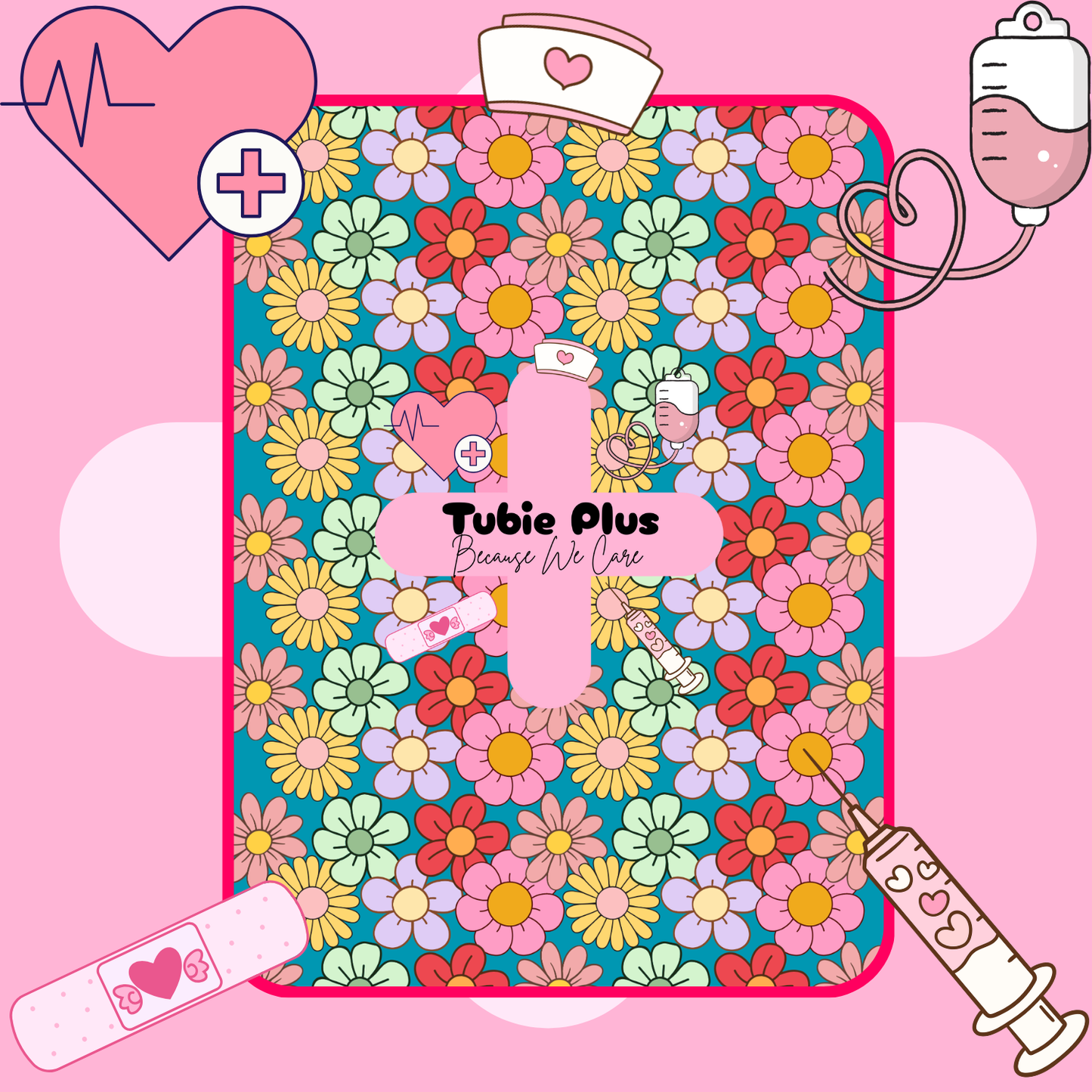 Big Retro Daisy Tubie Scrunchie