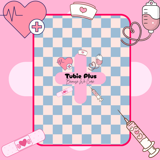 Pastel Check Tubie Scrunchie