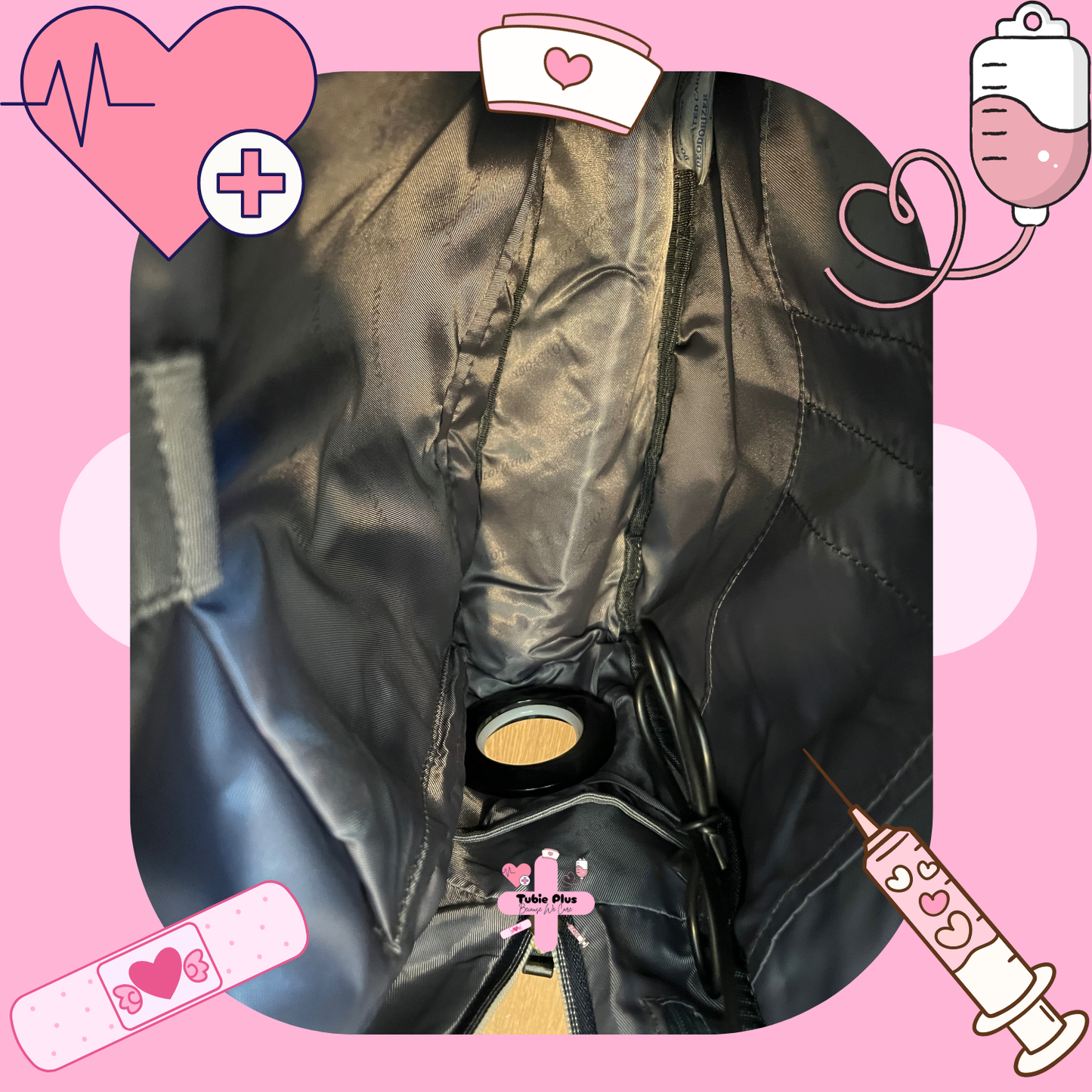 Blue & Black Tube Backpack, Tubie Backpack, Adapted Backpack