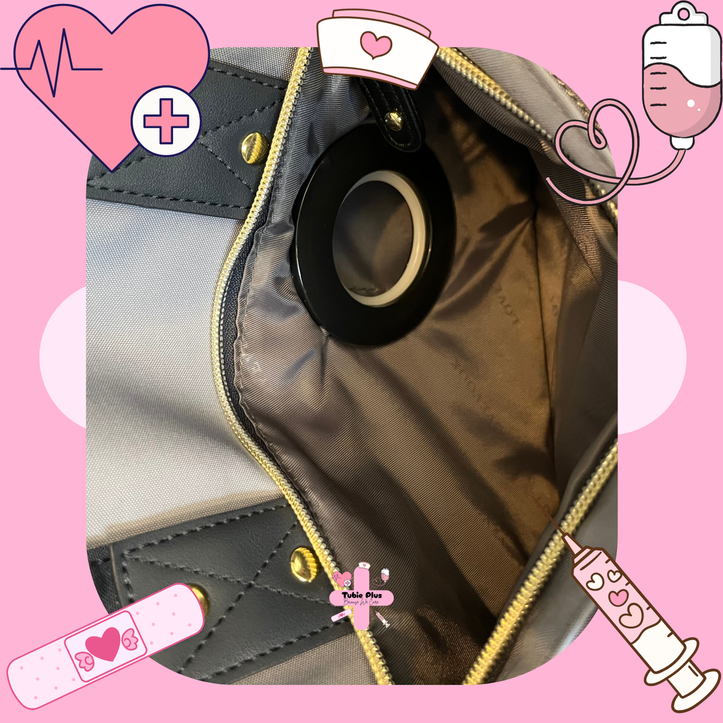 Blue & Black Tube Backpack, Tubie Backpack, Adapted Backpack