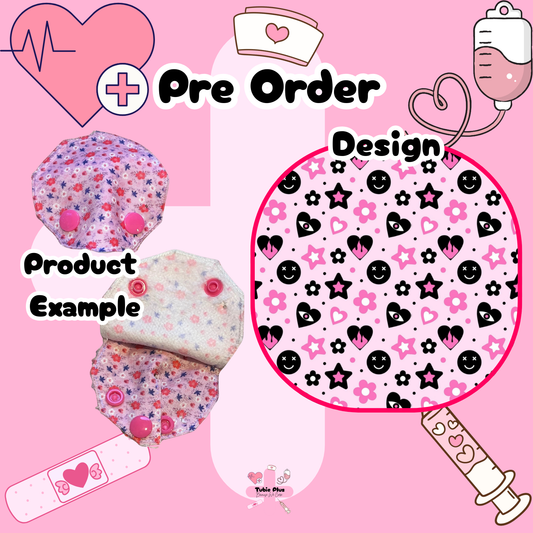 Pink Goth Covered Tubie Pad