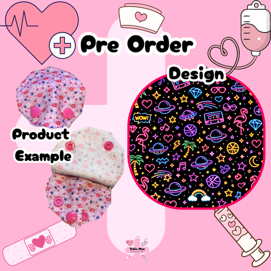 Neon Black Covered Tubie Pad