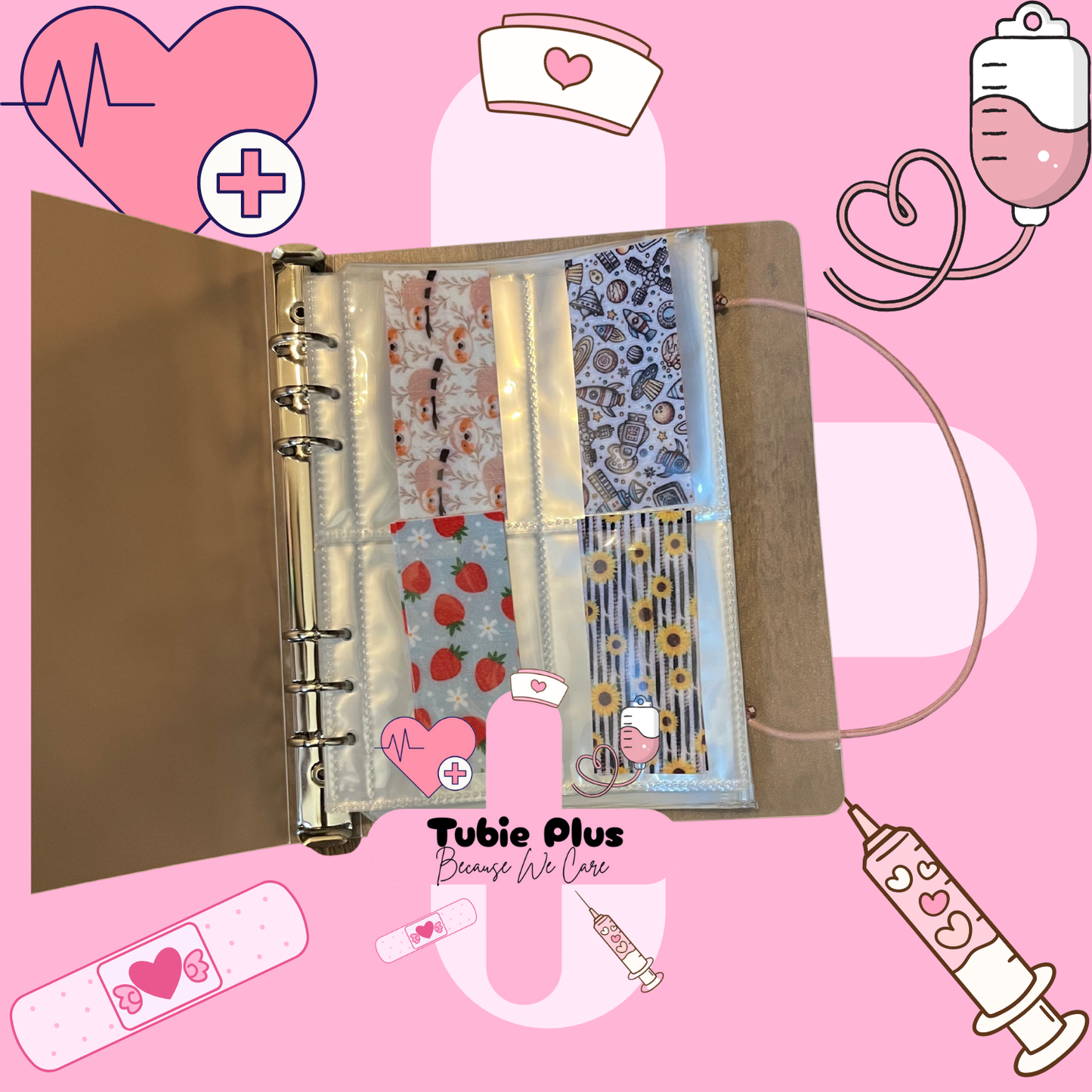 A6/A5 Clear Personalised Tubie Album, Tubie Accessories Organiser