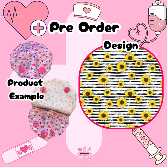 Yellow Sunflower Covered Tubie Pad