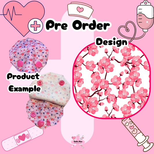 Cherry Blossom Covered Tubie Pad