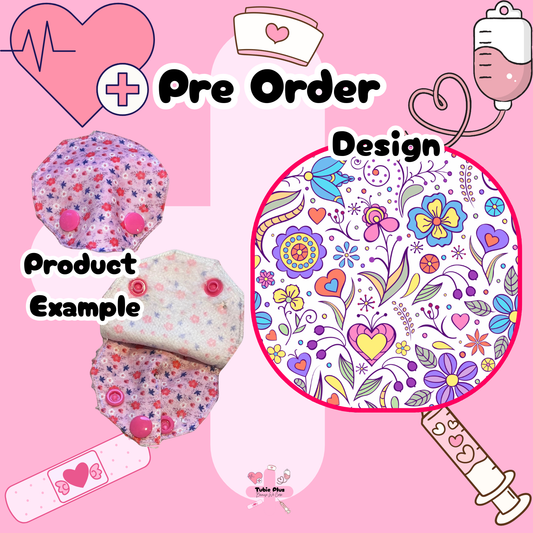 Floral Covered Tubie Pad