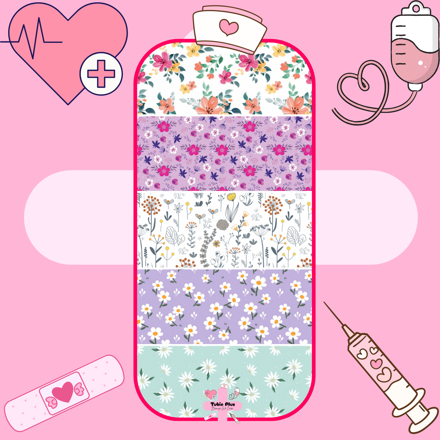 Floral Mix Large Tubie Tape