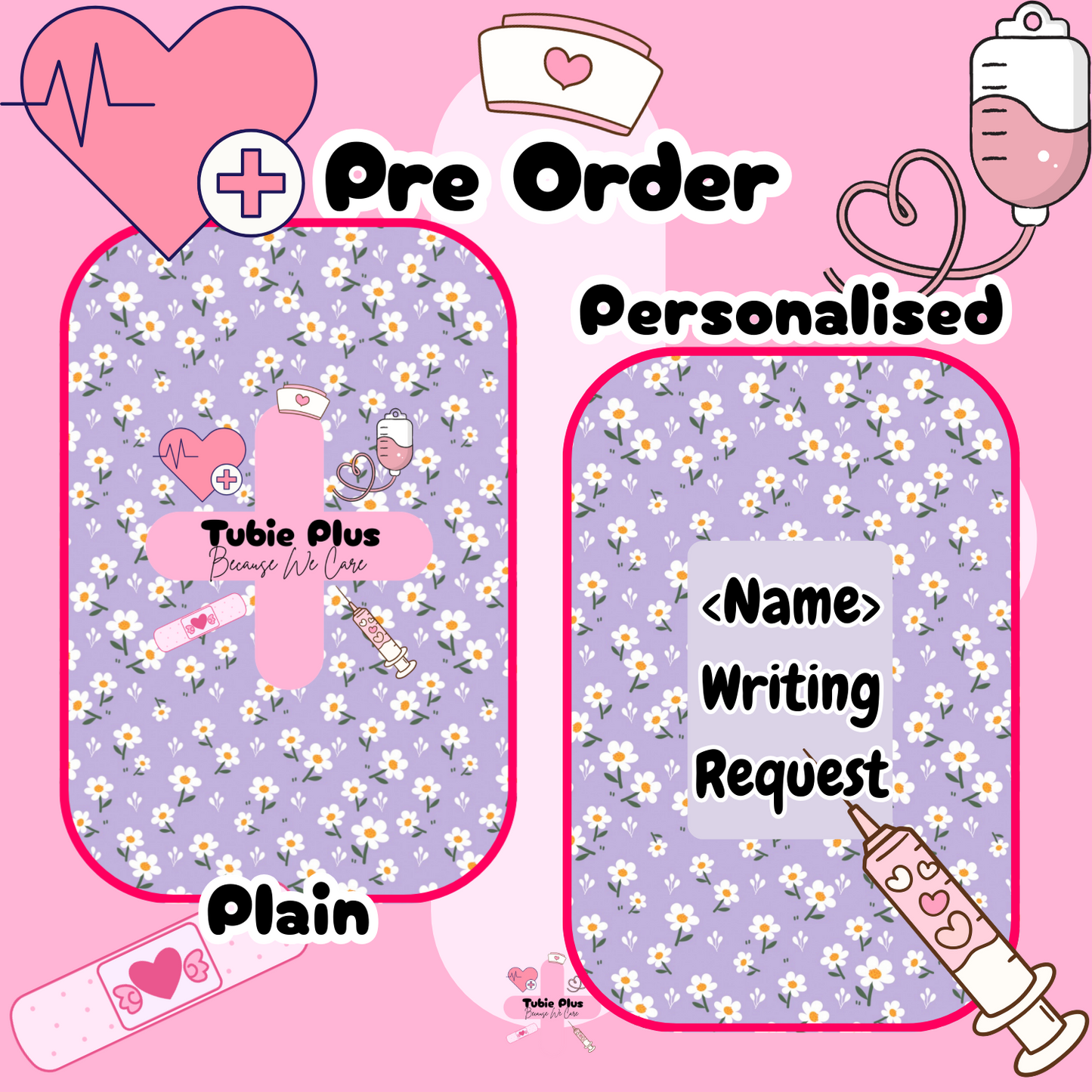 Purple Daisy Stalk Notebook