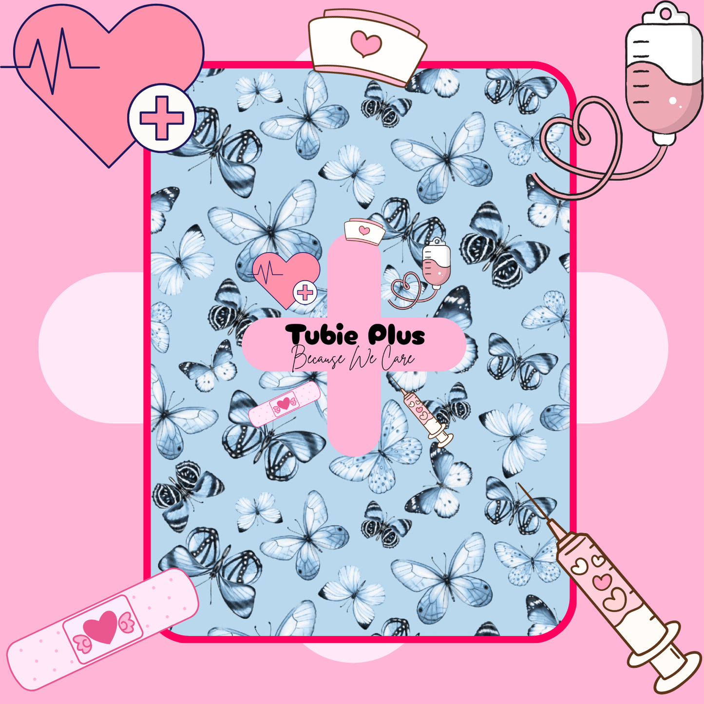 Boho Butterflies Blue Tubie Products