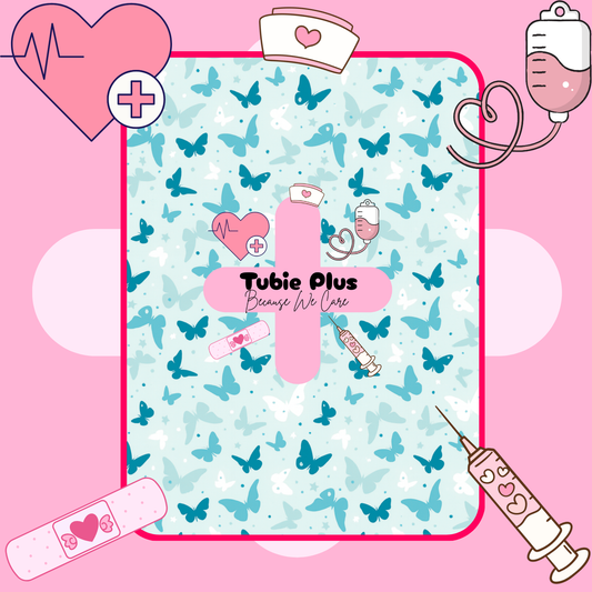 Teal Butterflies Tubie Products