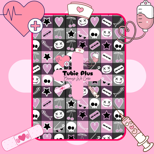 Pink Goth Check Tubie Products