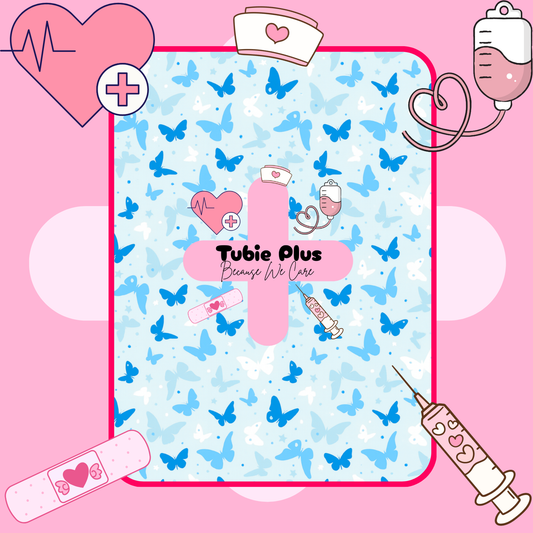 Light Blue Butterflies Tubie Products