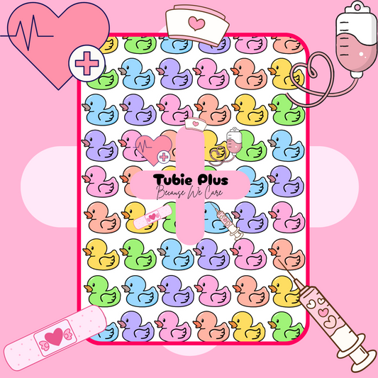 Rainbow Ducks 2 in 1 Syringe Roll & Med Mat