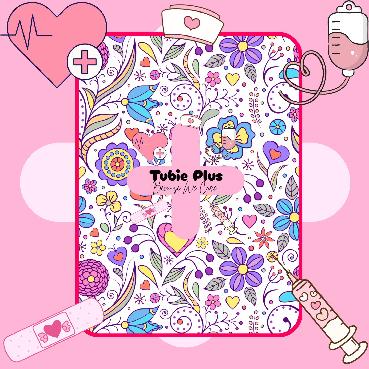 Floral Tubie Scrunchie