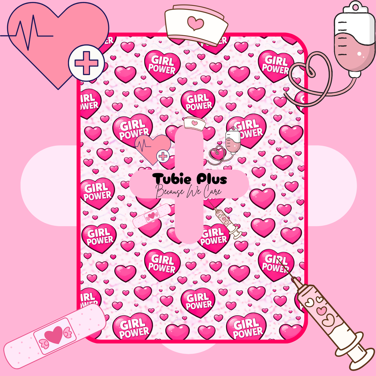 Love Girl Power Tubie Scrunchie