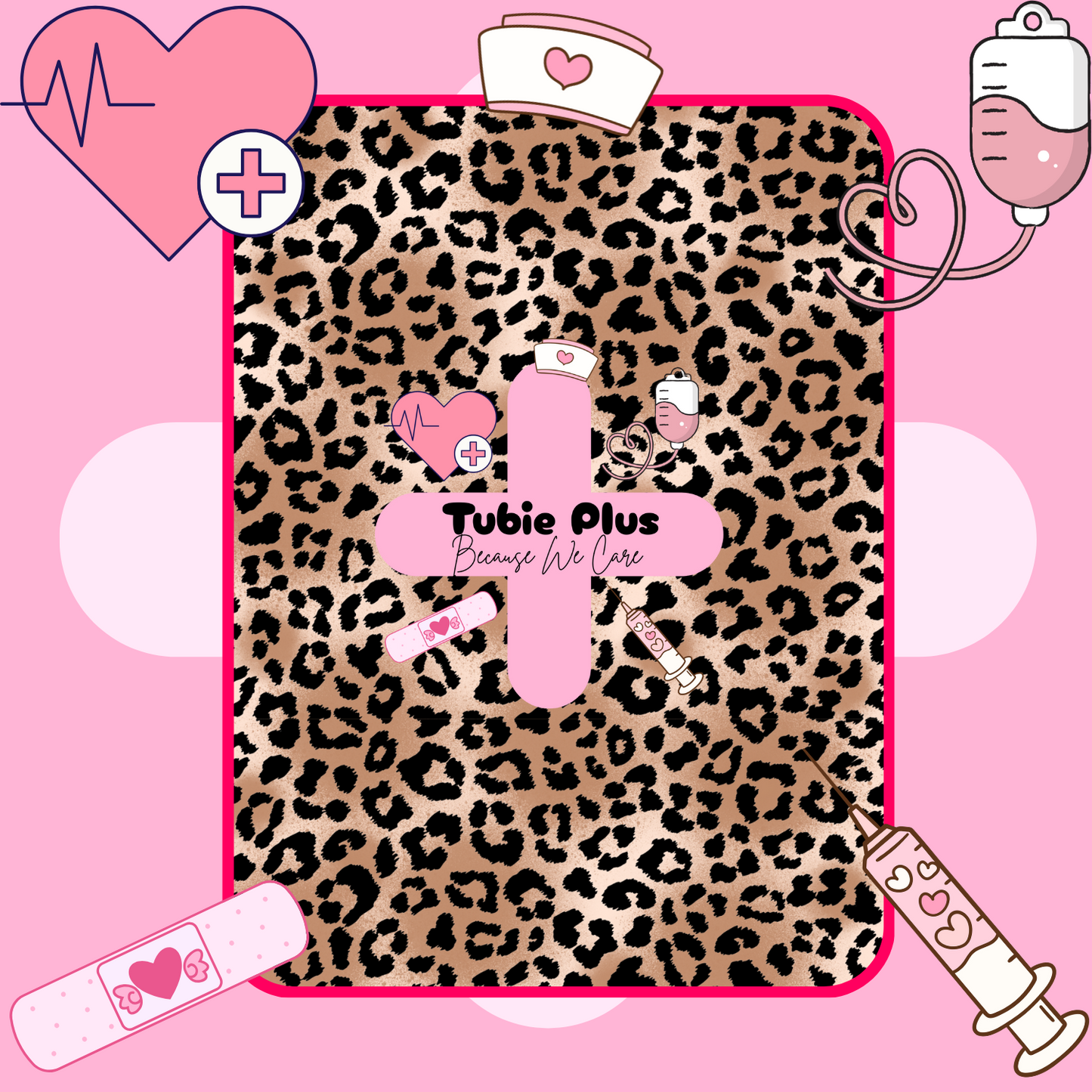 Leopard Print Tubie Scrunchie