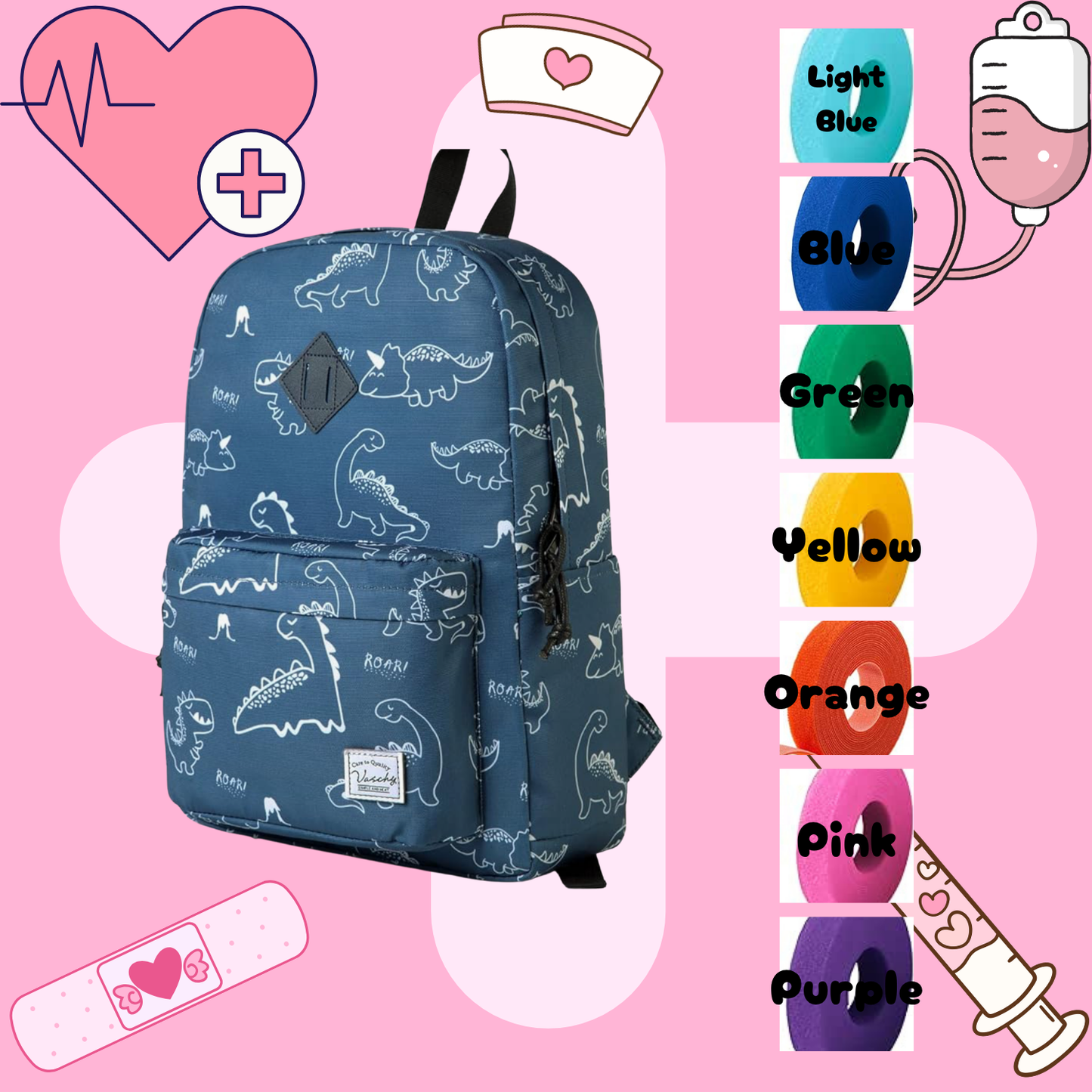 Dinosaur Tube Backpack, Tubie Backpack, Adapted Backpack