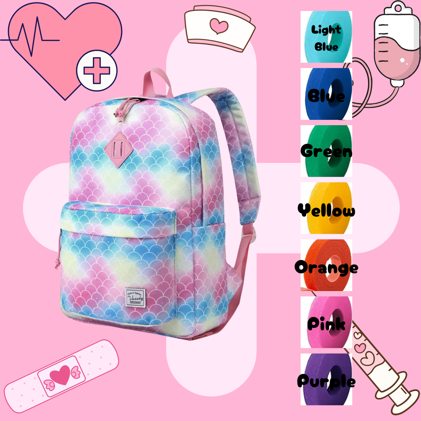 Mermaid Tube Backpack, Tubie Backpack, Adapted Backpack