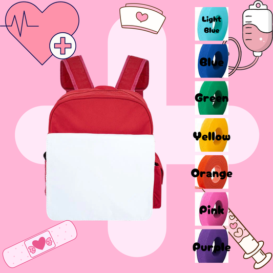 Personalised 500ml Red Tubie Backpack, Tubie Backpack, Adapted Backpack