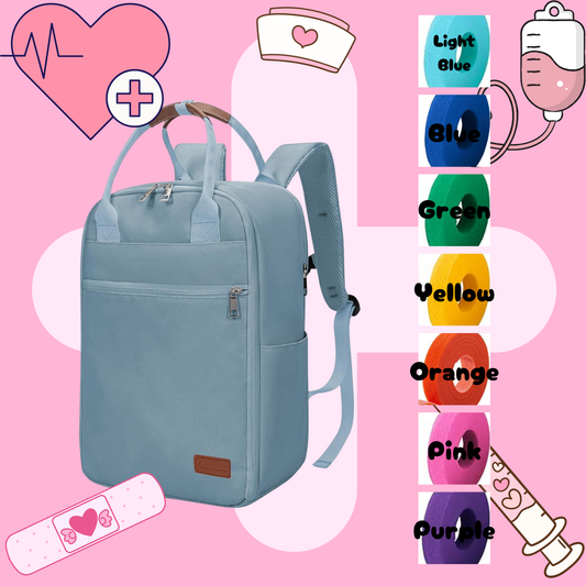 Hazel Blue Tube Backpack, Tubie Backpack, Adapted Backpack