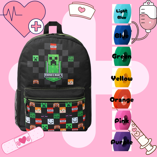 Minecraft Tube Backpack, Tubie Backpack, Adapted Backpack