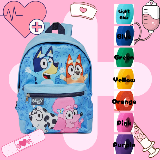 Bluey Tube Backpack, Tubie Backpack, Adapted Backpack