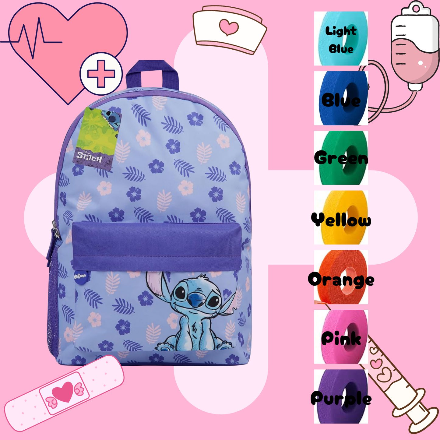 Stitch Tube Backpack, Tubie Backpack, Adapted Backpack