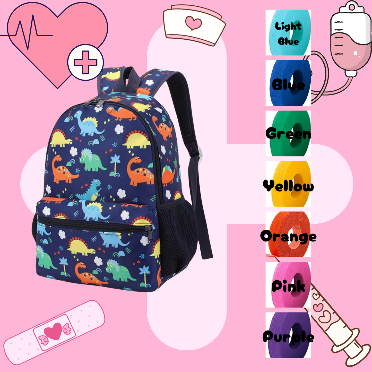 Dinosaur Tube Backpack, Tubie Backpack, Adapted Backpack