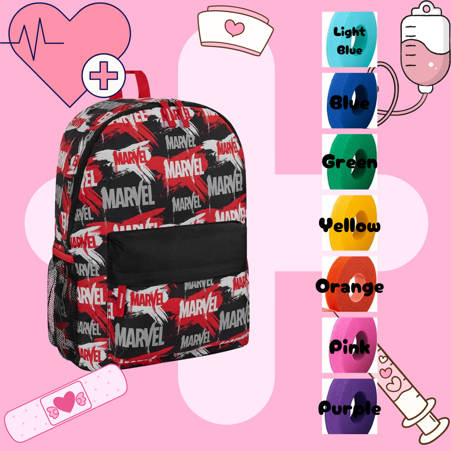 Marvel Tube Backpack, Tubie Backpack, Adapted Backpack