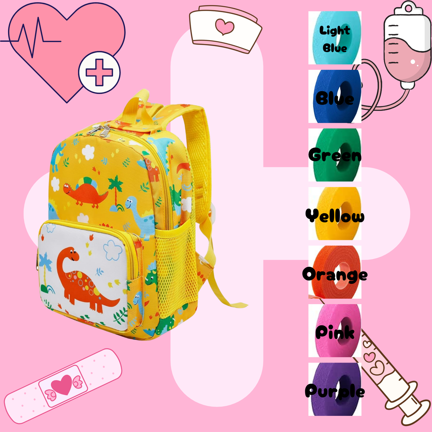 Dinosaur Tube Backpack, Tubie Backpack, Adapted Backpack