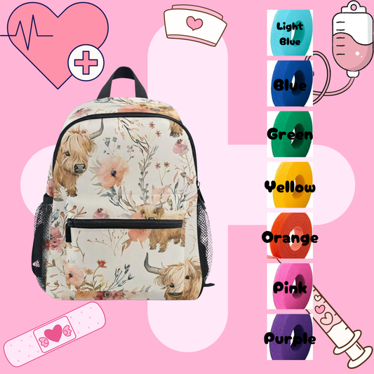 Highland Cow Tube Backpack, Tubie Backpack, Adapted Backpack