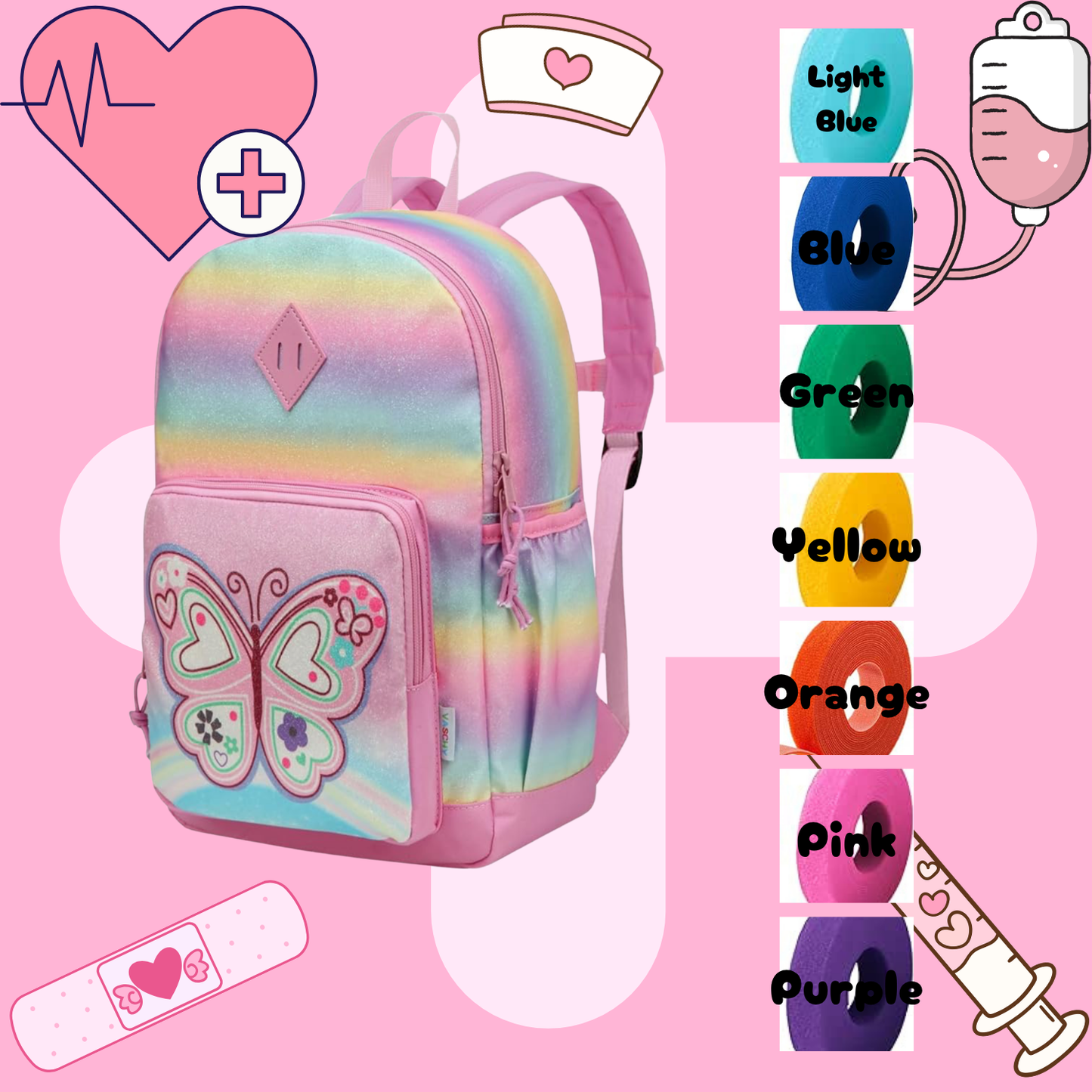 Butterfly Tube Backpack, Tubie Backpack, Adapted Backpack