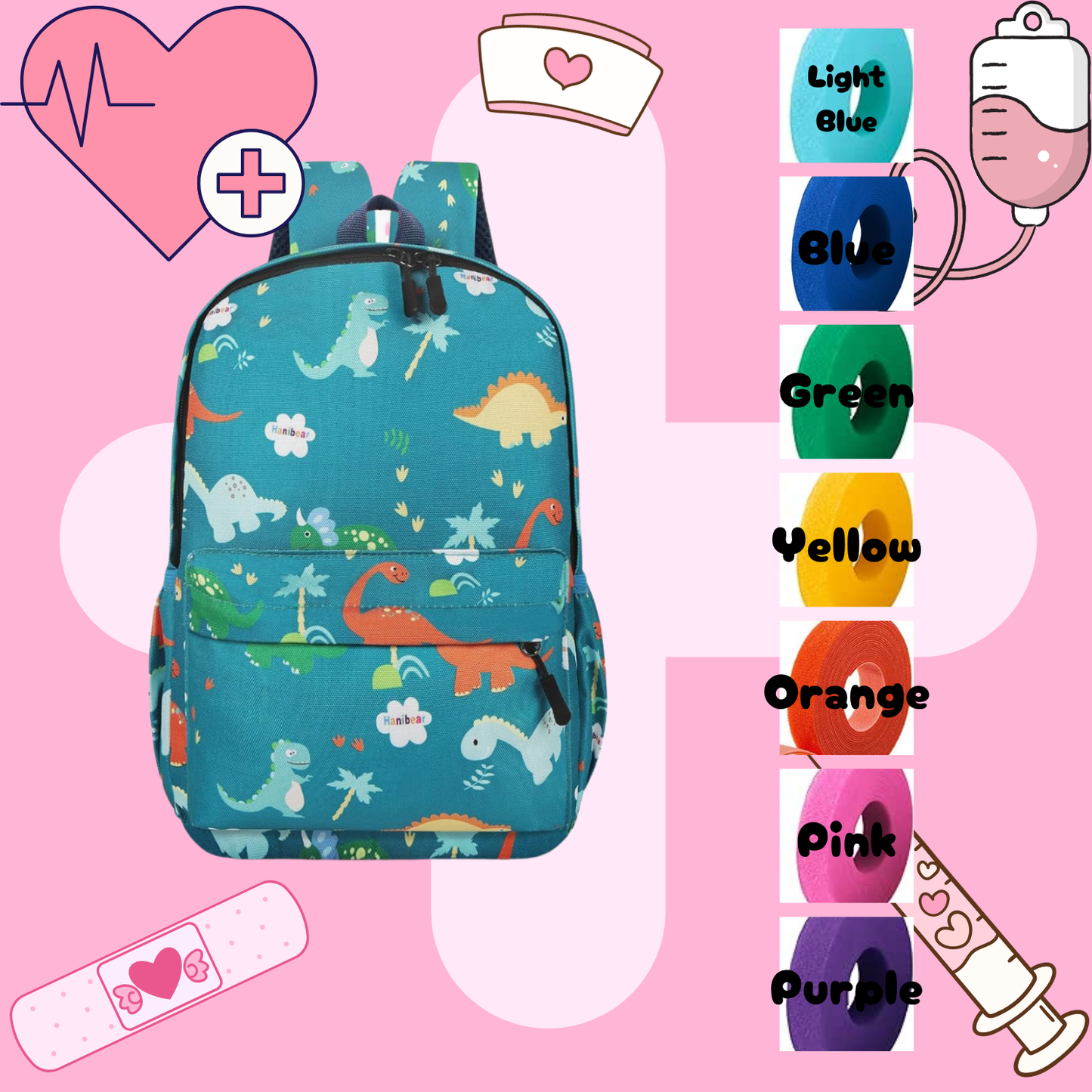 Dinosaur Tube Backpack, Tubie Backpack, Adapted Backpack