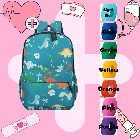 Dinosaur Tube Backpack, Tubie Backpack, Adapted Backpack