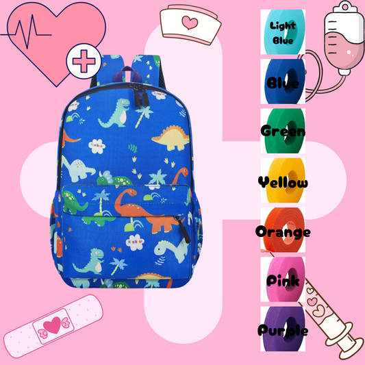 Dinosaur Tube Backpack, Tubie Backpack, Adapted Backpack