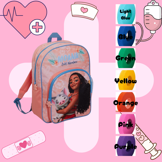 Moana Tube Backpack, Tubie Backpack, Adapted Backpack