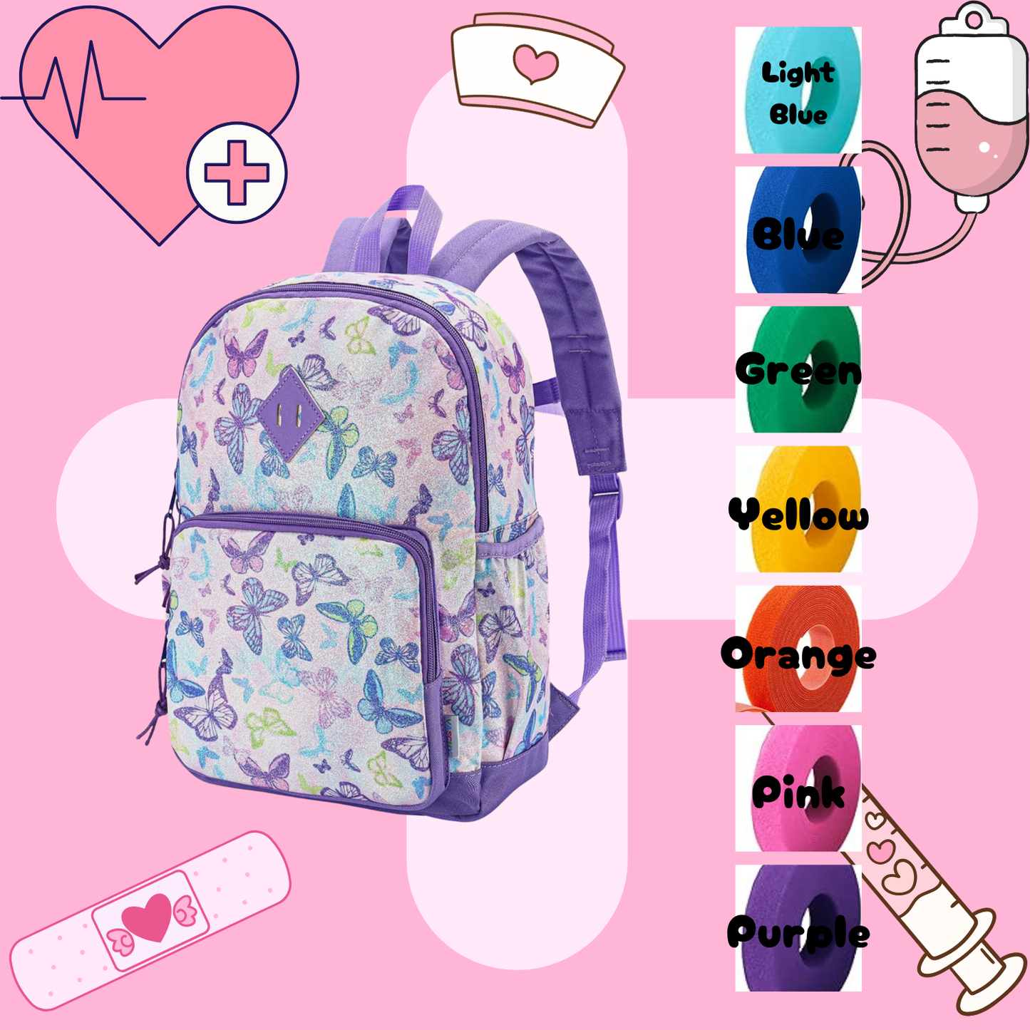 Butterfly Tube Backpack, Tubie Backpack, Adapted Backpack